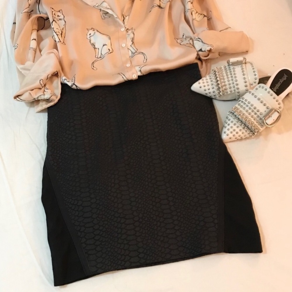 Ted Baker London Textured Mini Skirt